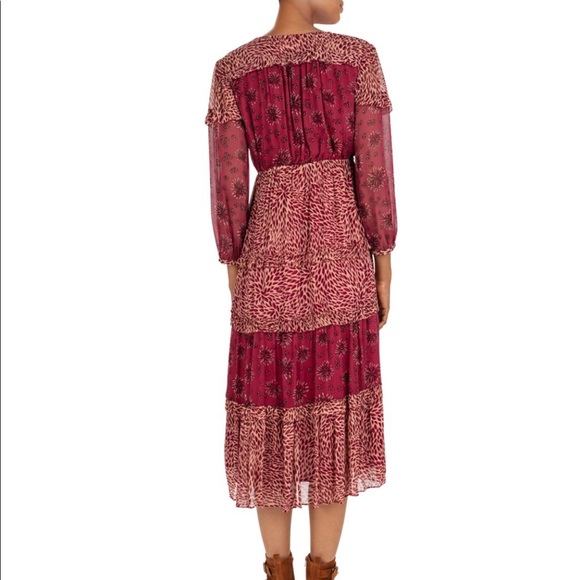 BA&SH Gypsie Mixed Print Midi Dress NWOT - Picture 7 of 7